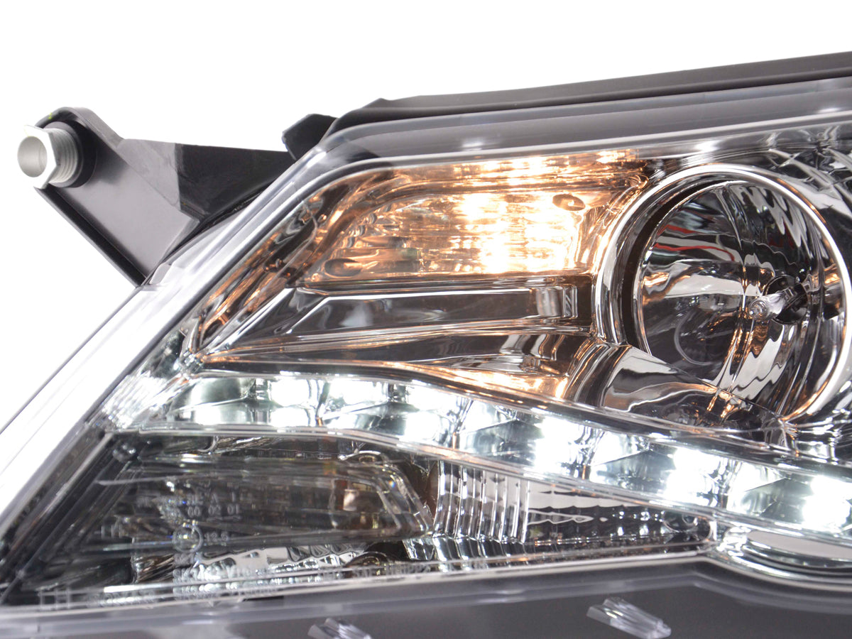 Scheinwerfer Set Daylight LED Tagfahrlicht VW Tiguan 07-11 chrom Scheinwerfer Set Daylight LED Tagfahrlicht VW Tiguan 07-11 chrom